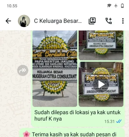 Pengiriman Papan Bunga Duka Jatipulo